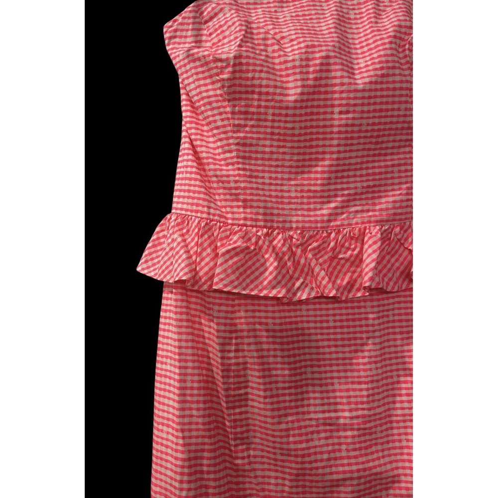 Lilly Pulitzer Women's‎ Pink Strapless Lowe Gingham Dress Size 2 Cruise Vacation - Picture 4 of 9